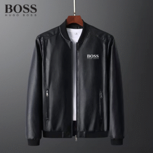 Classic Leather Bomber Jacket